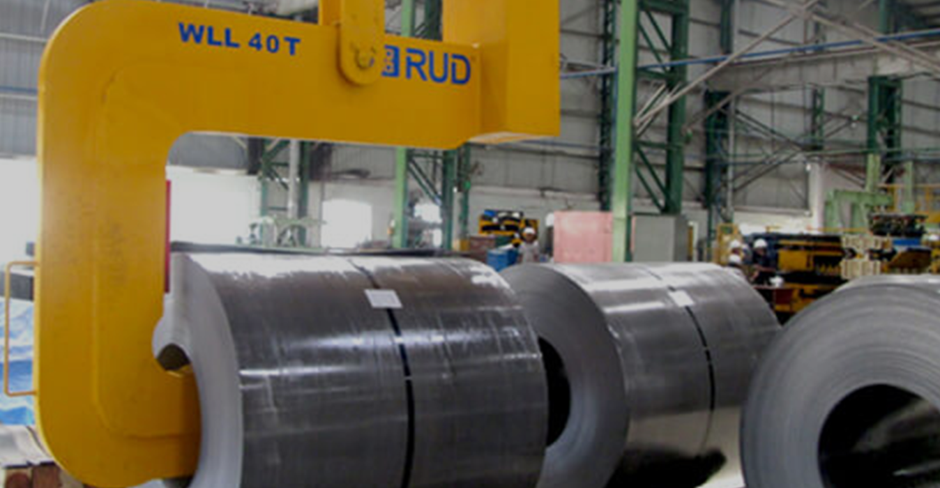 Coil lifting C-Hook used for safe material handling operations