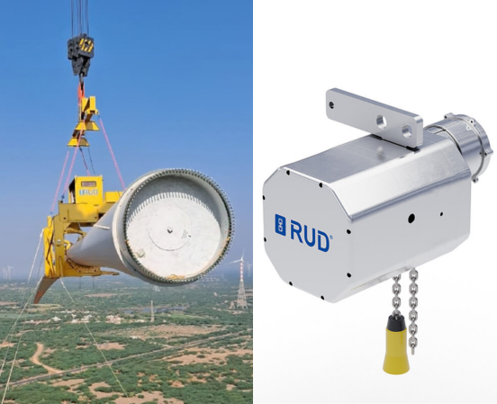 RUD India Single Blade Lifting Tool and Nexera Hoist at Windergy India 2026