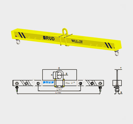 Rud India Spreader Beam with Moveable Bail